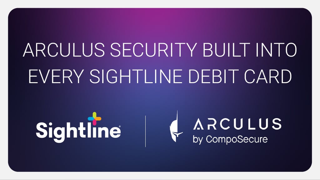 Arculus Security Built Into Every Sightline Debit Card Sightline Arculus Dual Logo